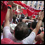 Running of The Bulls in Spain