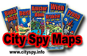 City Spy Maps of Amsterdam, Berlin, Prague, Vienna, Krakow, Barcelona & Budapest