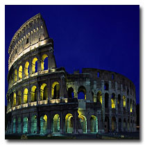 The Colosseum in Rome, Italy