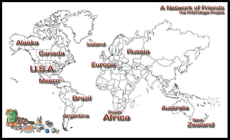 A Network of Friends travelling around the world